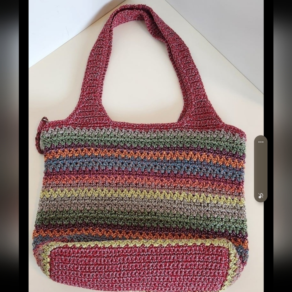 the SAK Crochet Shoulder Bag
